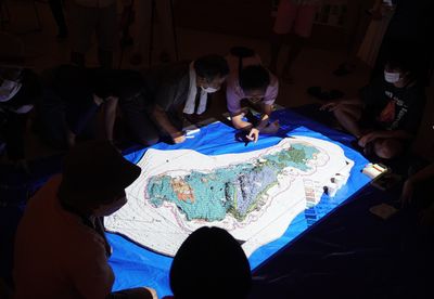 喜界島での建築模型ワークショップ